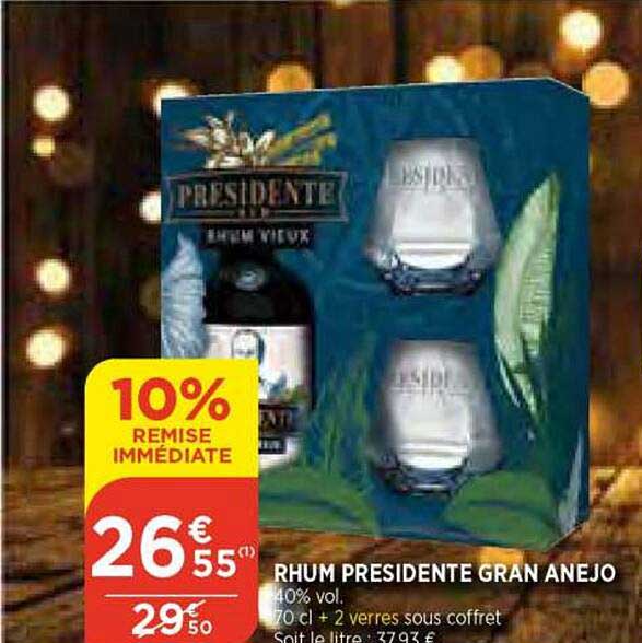 rhum présidente gran anejo