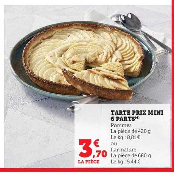 tarte prix mini 6 parts