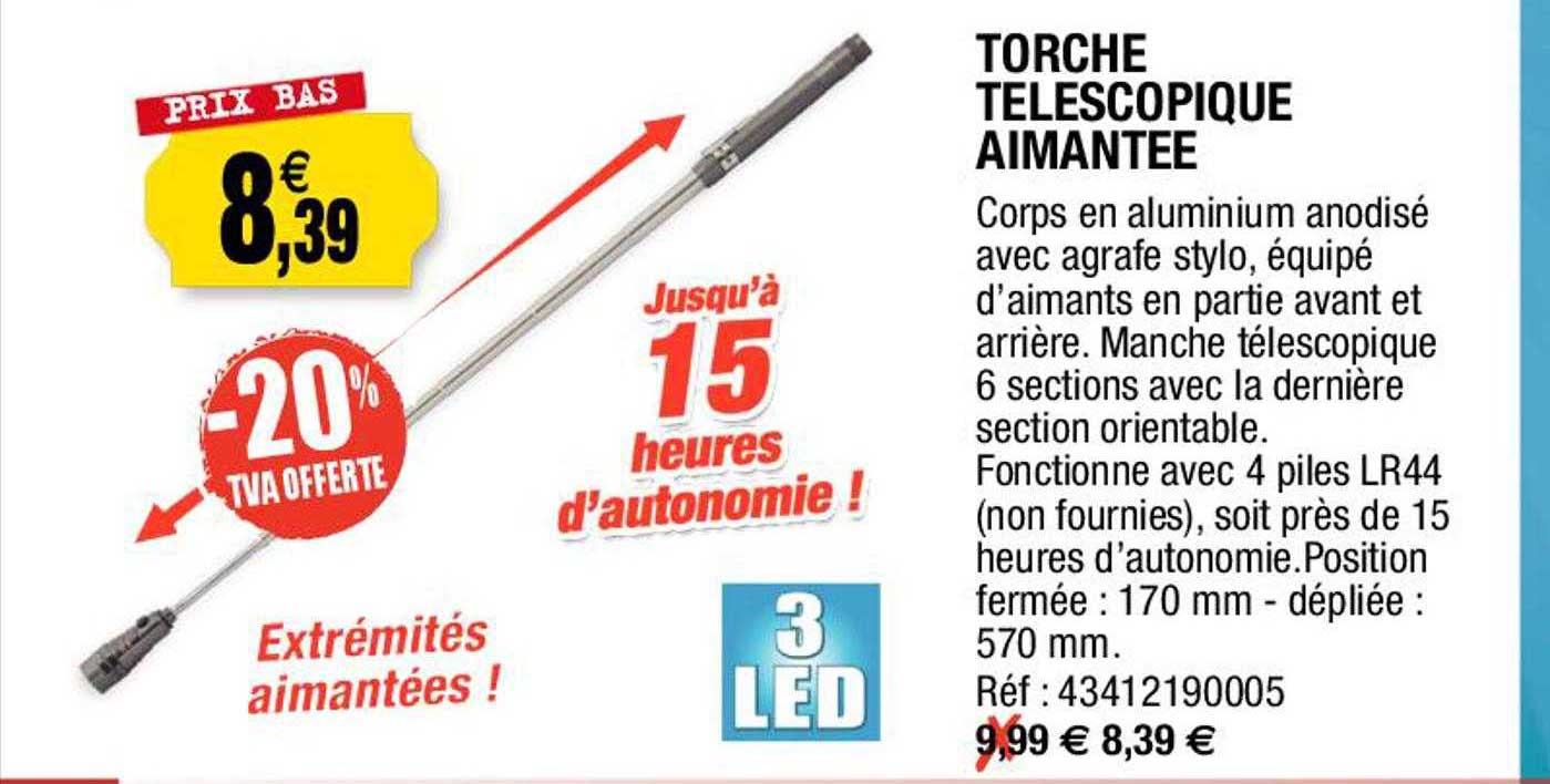 Torche Télescopique Aimantée
