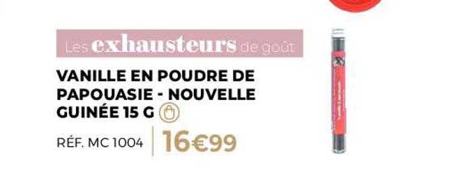 vanille en poudre de papouasie - nouvelle guinée 15 g