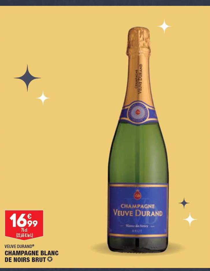 veuve durand champagne blanc de noirs brut