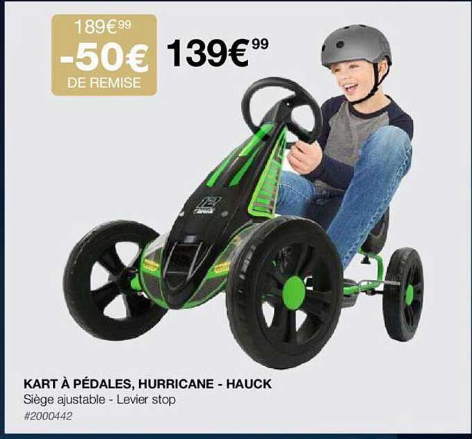 kart à pédales, hurricane - hauck