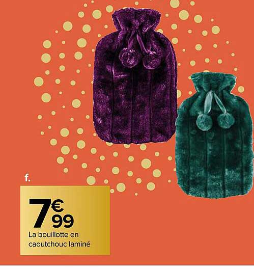 la bouillotte en caoutchouc laminé