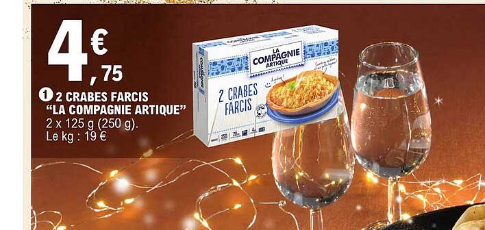 2 crabes farcis "la compagnie artique"
