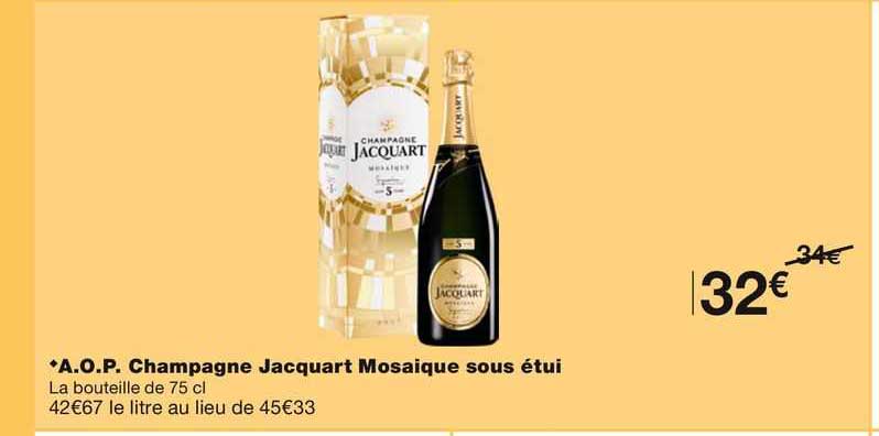 a.o.p. champagne jacquart mosaique sous étui