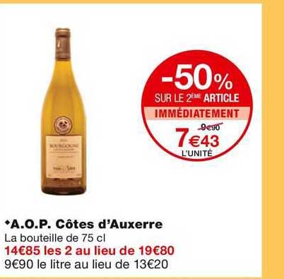 a.o.p. côtes d'auxerre