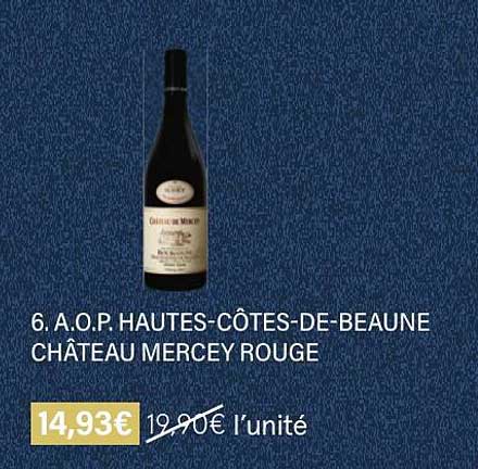 a.o.p. hautes-côtes-de-beaune château mercey rouge