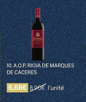 a.o.p. rioja de marques de caceres