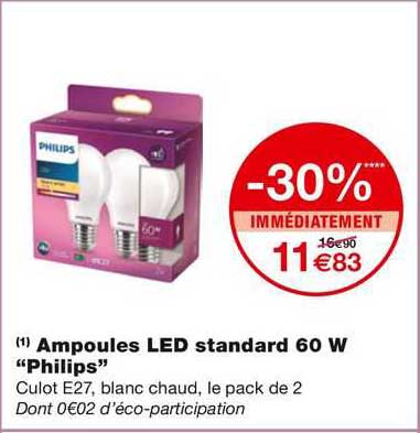 Ampoules Led Standard 60w Philips