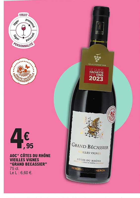 aoc côtes du rhône vieilles vignes "grand becassier"