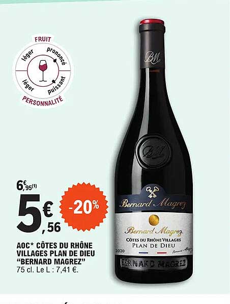 aoc côtes du rhône villages plan de dieu "bernard magrez"