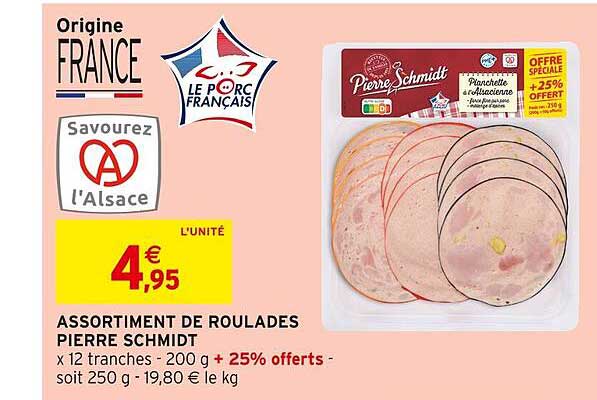 assortiment de roulades pierre schmidt