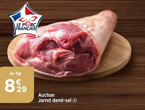 auchan jarret demi-sel