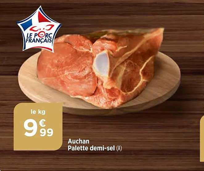 auchan palette demi-sel