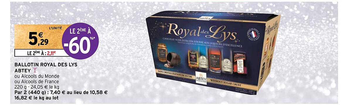 ballotin royal des lys abtey le 2ème à -60%