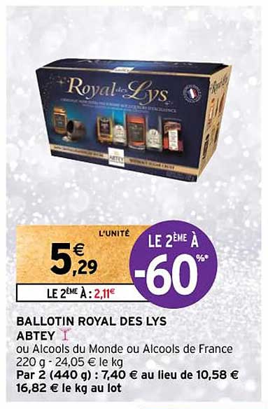 ballotin royal des lys  abtey