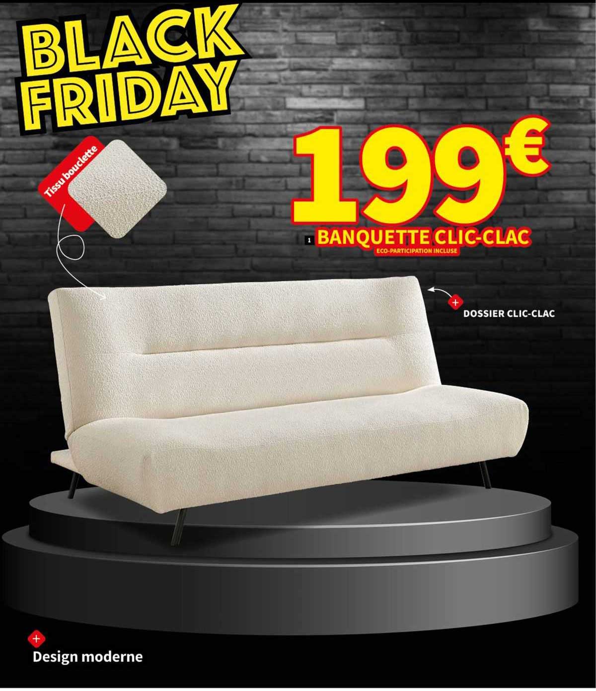 banquette clic-clac