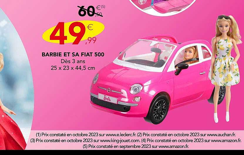 barbie et sa fiat 500
