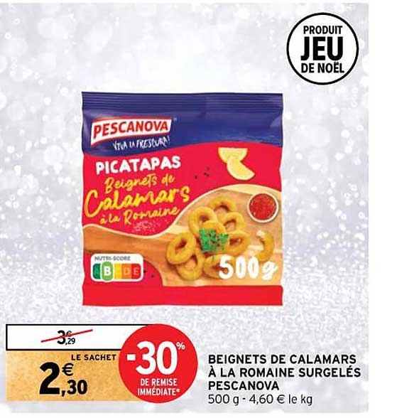 Beignets De Calamars à La Romaine Surgelés Pescanova