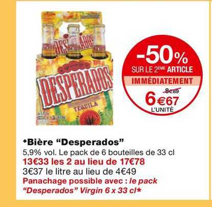 Bière "desperados"