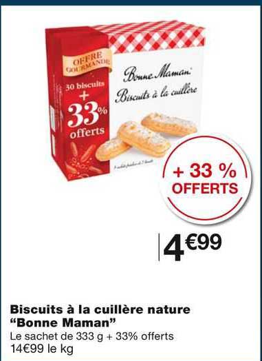 biscuits à la cuillère nature "bonne maman"