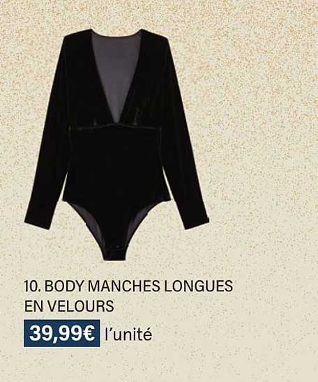 body manches longues en velours