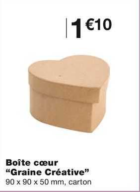 Boîte Coeur "graine Créative"