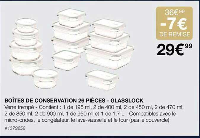Boîtes De Conservation 26 Pièces - Glasslock