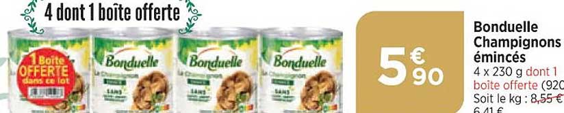Bonduelle Champignons émincés