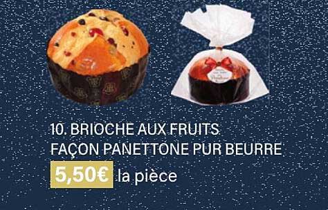 brioche aux fruits façon panettone pur beurre