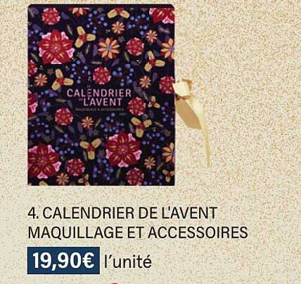 calendrier de l'avent maquillage et accessoires