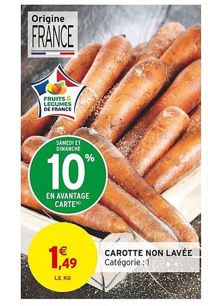 carotte non lavée
