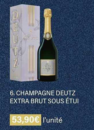 champagne deutz extra brut sous étui