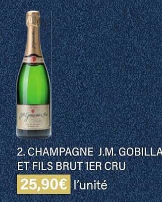 champagne j.m. gobilla et fils brut 1er cru