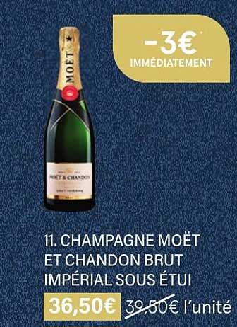 champagne moët et chandon brut impérial sous étui