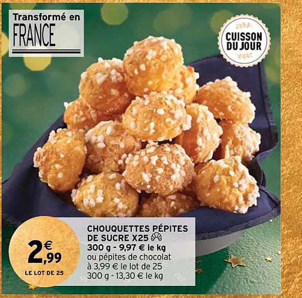 Chouquettes Pépites De Sucre X 25
