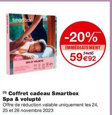 coffret cadeau smartbox spa & volupté