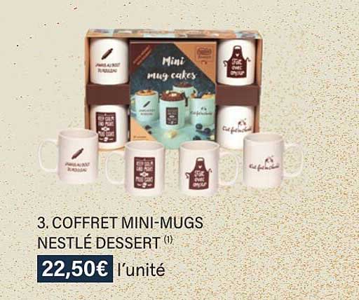 Coffret Mini-mugs Nestlé Dessert