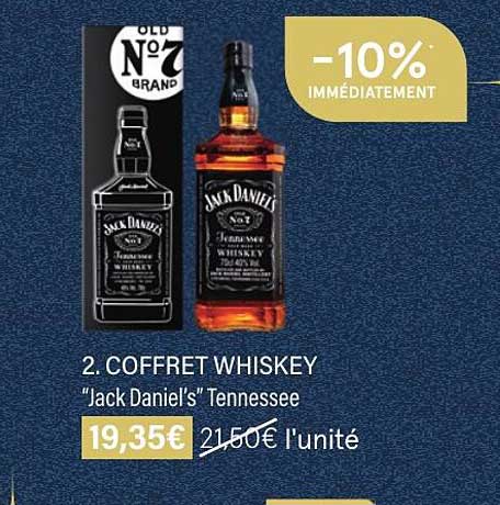 coffret whiskey "jack daniel's" tennessee