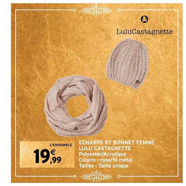 écharpe Et Bonnet Femme Lulu Castagnette