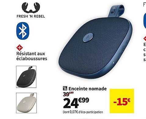 enceinte nomade fresh 'n rebel