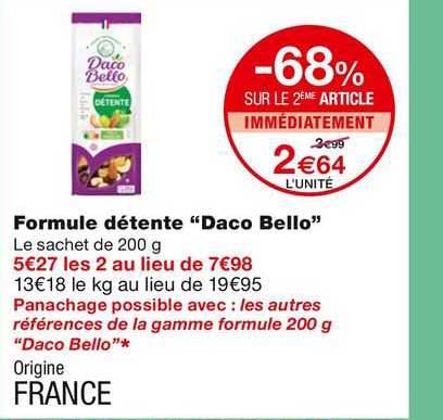 formule détente "daco bello"