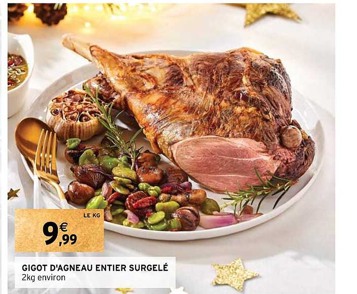 gigot d'agneau entier surgelé