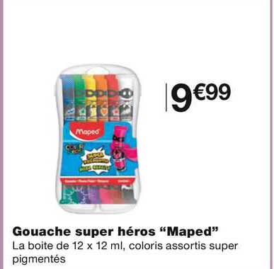 Gouache Super Héros "maped"