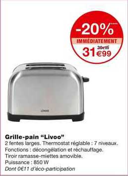 grille-pain "livoo"