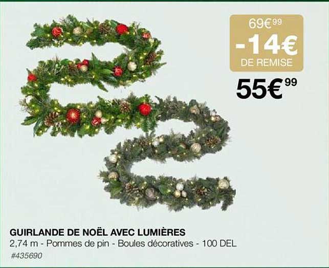guirlande de noël avec lumières