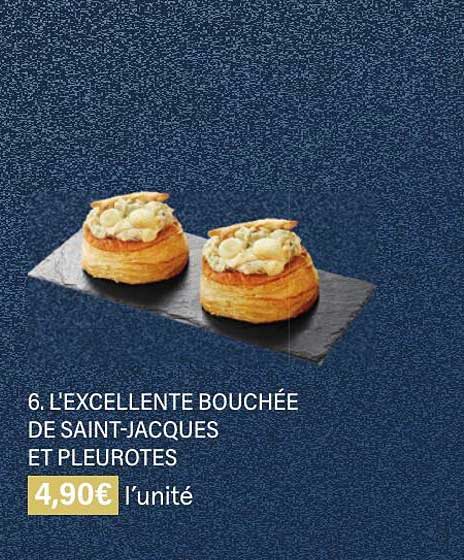 l'excellente buchée de saint-jacques et pleurotes