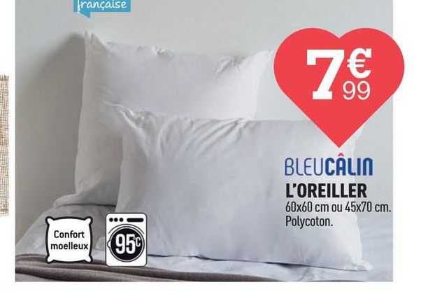 l'oreiller bleucâlin