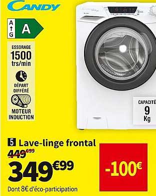 lave-linge frontal candy