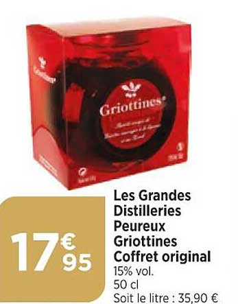 les grandes distilleries peureux griottines coffret original